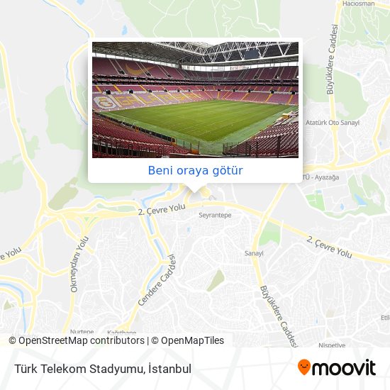 Türk Telekom Stadyumu harita