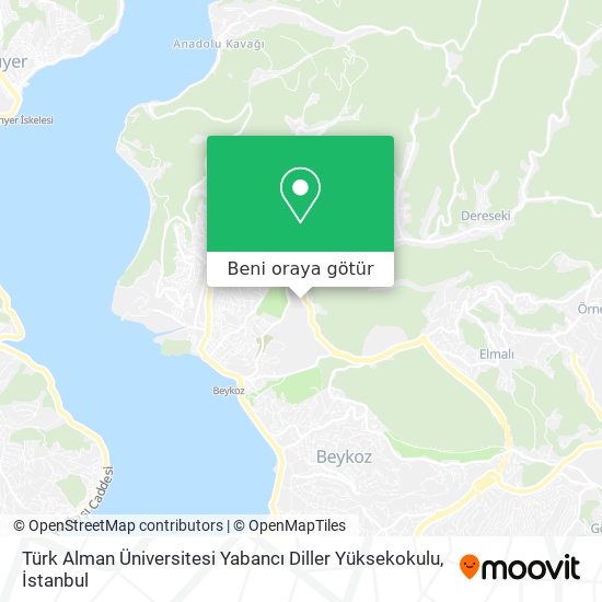 Türk Alman Üniversitesi Yabancı Diller Yüksekokulu harita