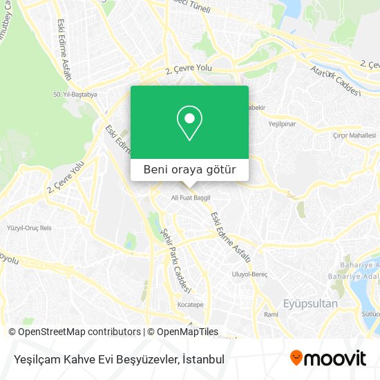 Yeşilçam Kahve Evi Beşyüzevler harita