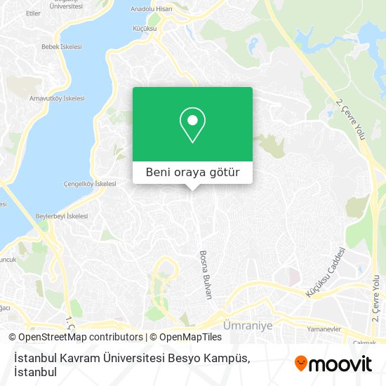 İstanbul Kavram Üniversitesi Besyo Kampüs harita