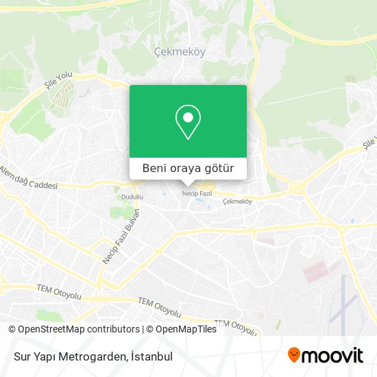 Sur Yapı Metrogarden harita