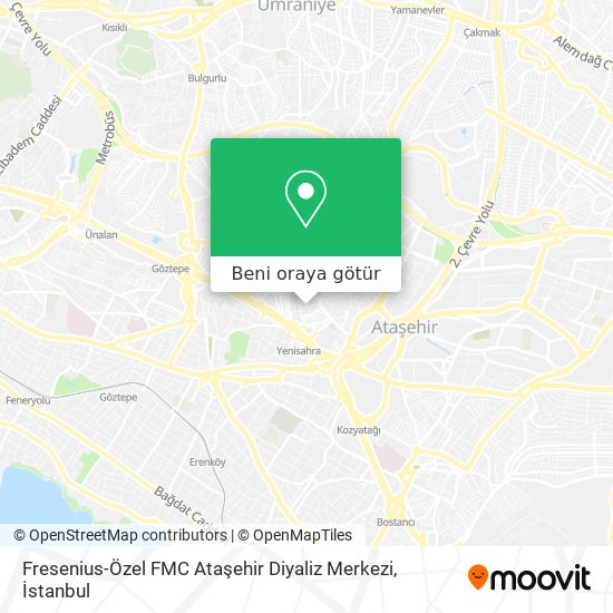 Fresenius-Özel FMC Ataşehir Diyaliz Merkezi harita