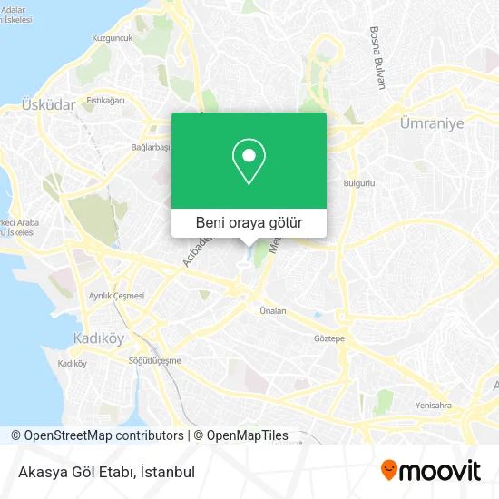 Akasya Göl Etabı harita