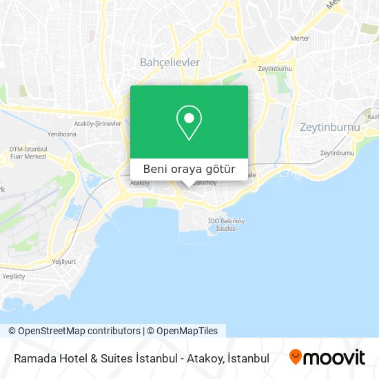 Ramada Hotel & Suites İstanbul - Atakoy harita