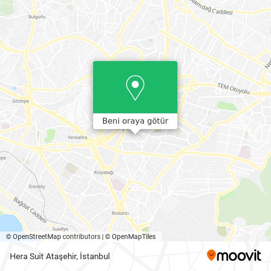 Hera Suit Ataşehir harita