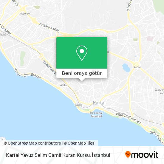 Kartal Yavuz Selim Camii Kuran Kursu harita