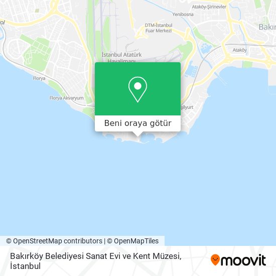 Bakırköy Belediyesi Sanat Evi ve Kent Müzesi harita