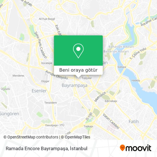 Ramada Encore Bayrampaşa harita