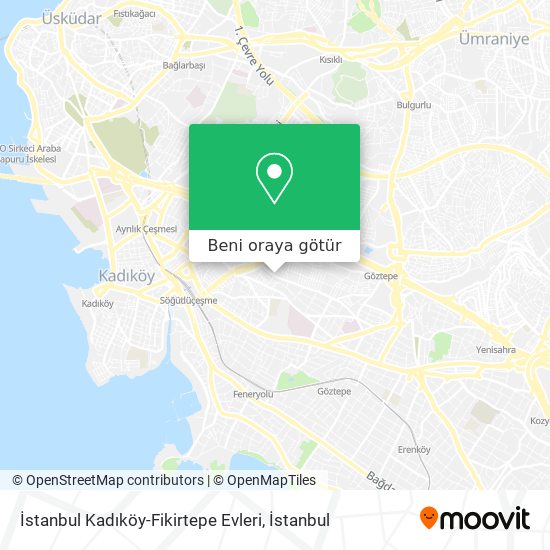 İstanbul Kadıköy-Fikirtepe Evleri harita