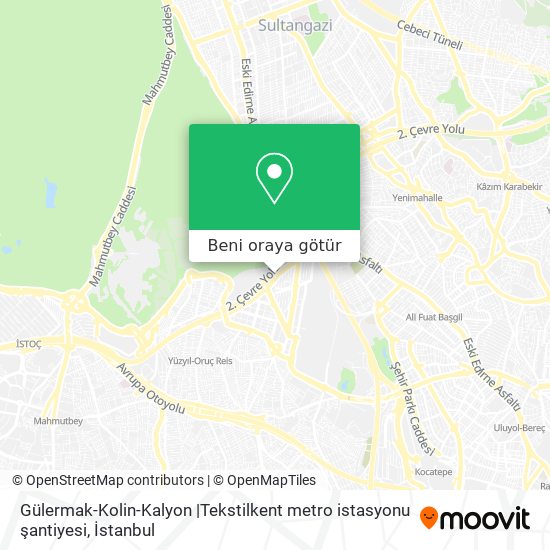 Gülermak-Kolin-Kalyon |Tekstilkent metro istasyonu şantiyesi harita