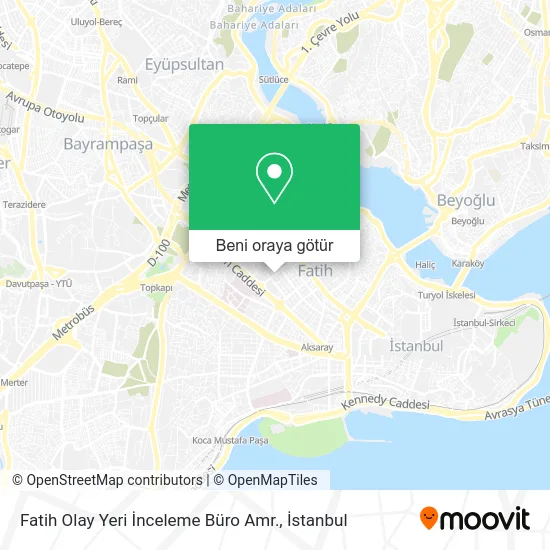 Fatih Olay Yeri İnceleme Büro Amr. harita
