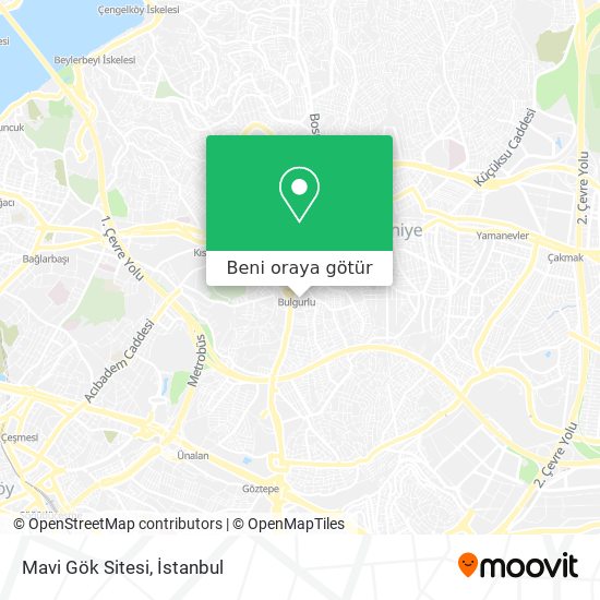 Mavi Gök Sitesi harita