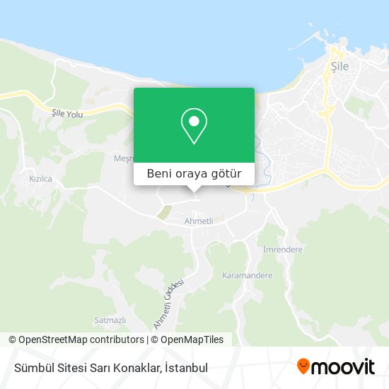 Sümbül Sitesi Sarı Konaklar harita