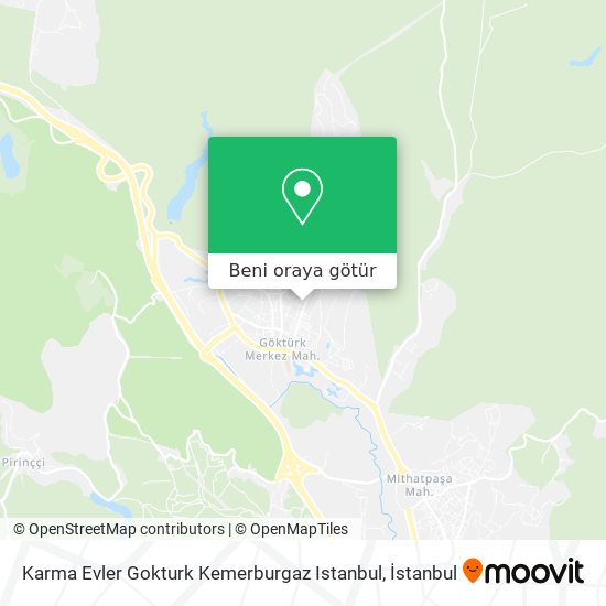 Karma Evler Gokturk Kemerburgaz Istanbul harita