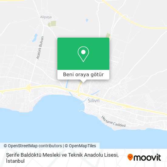 Şerife Baldöktü Mesleki ve Teknik Anadolu Lisesi harita