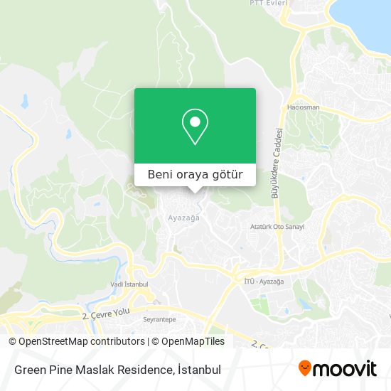 Green Pine Maslak Residence harita
