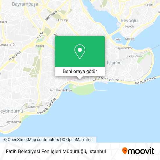 Fatih Belediyesi Fen İşleri Müdürlüğü harita