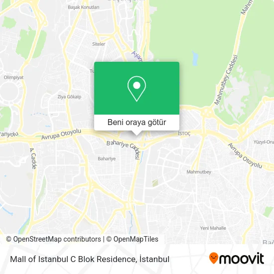 Mall of Istanbul C Blok Residence harita