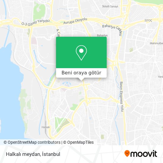 Halkalı meydan harita