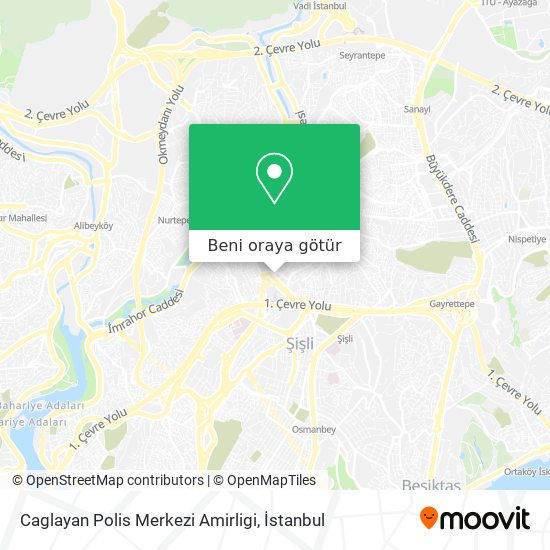 Caglayan Polis Merkezi Amirligi harita