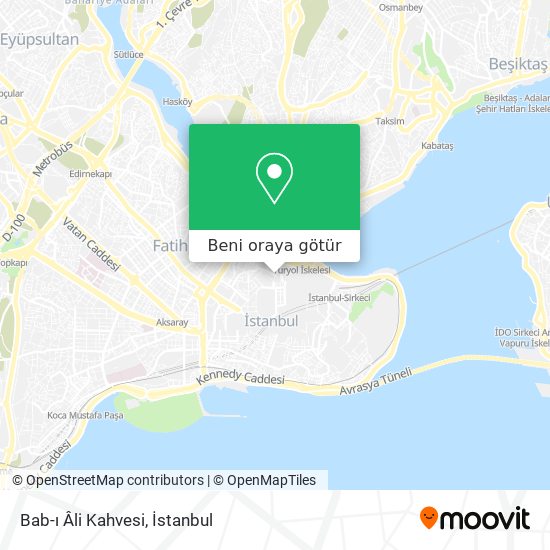 Bab-ı Âli Kahvesi harita