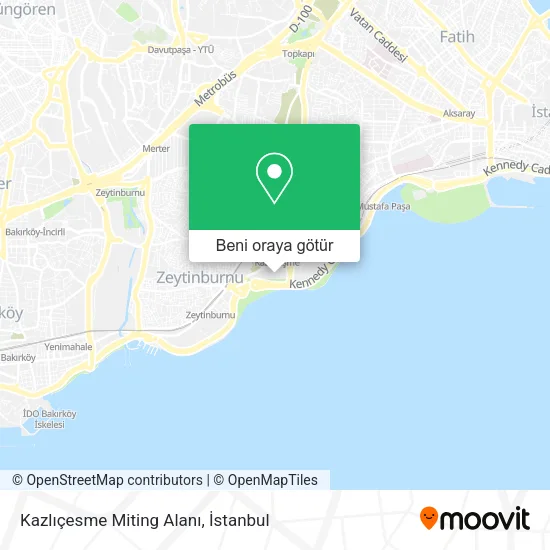 Kazlıçesme Miting Alanı harita