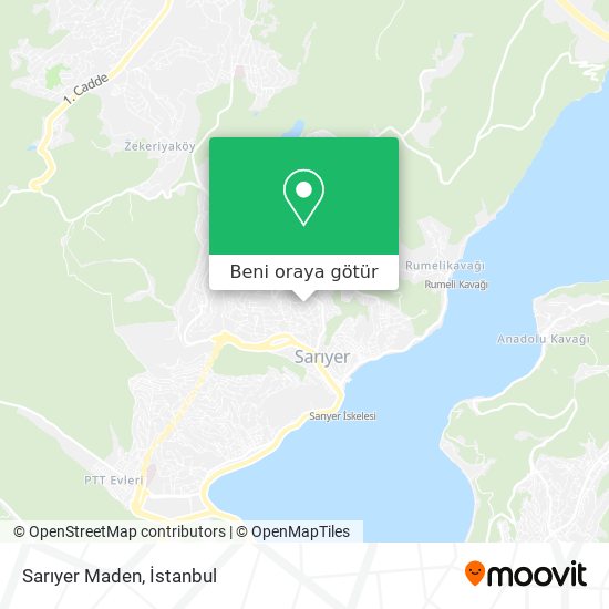 Sarıyer Maden harita