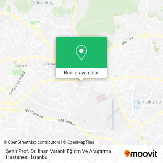 Şehit Prof. Dr. İlhan Varank Eğitim Ve Araştırma Hastanesi harita