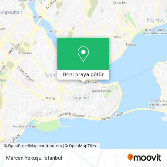 Mercan Yokuşu harita