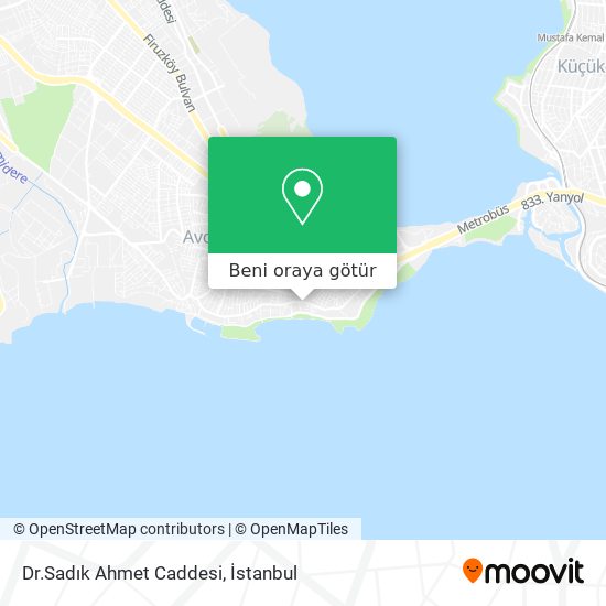 Dr.Sadık Ahmet Caddesi harita