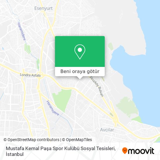 Mustafa Kemal Paşa Spor Kulübü Sosyal Tesisleri harita
