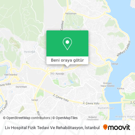 Liv Hospital Fizik Tedavi Ve Rehabilitasyon harita