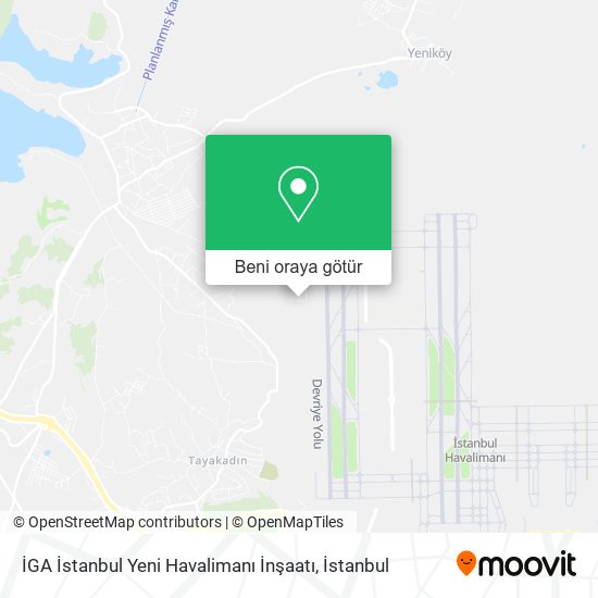 İGA İstanbul Yeni Havalimanı İnşaatı harita