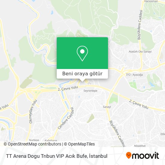 TT Arena Dogu Trıbun VIP Acık Bufe harita