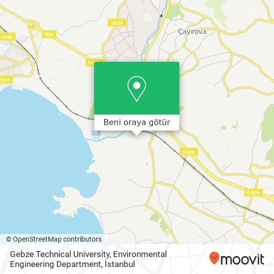 Gebze Technical University, Environmental Engineering Department harita