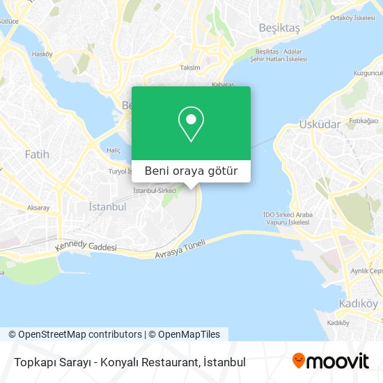 Topkapı Sarayı - Konyalı Restaurant harita