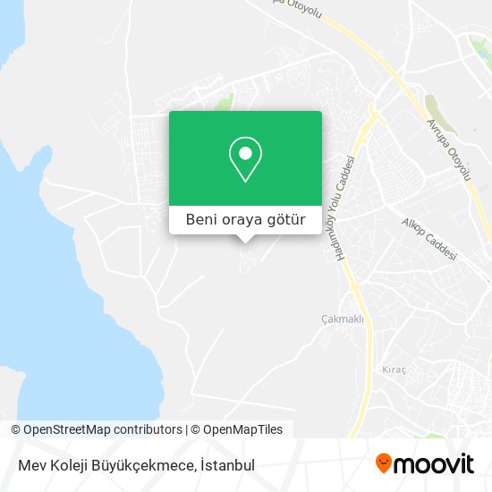 Mev Koleji Büyükçekmece harita