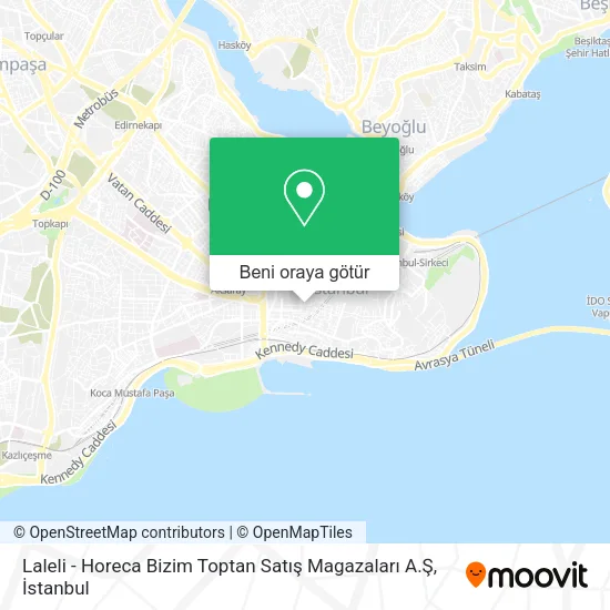 Laleli - Horeca Bizim Toptan Satış Magazaları A.Ş harita