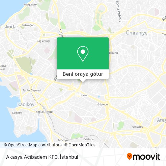Akasya Acibadem KFC harita