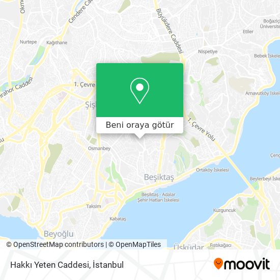 Hakkı Yeten Caddesi harita