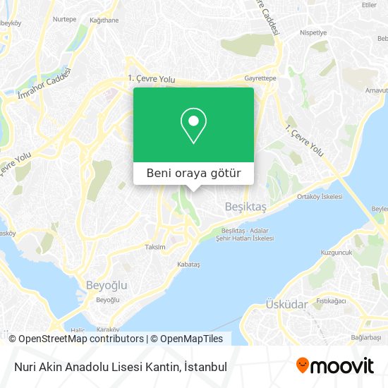 Nuri Akin Anadolu Lisesi Kantin harita