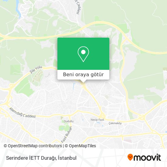 Serindere İETT Durağı harita