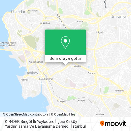 KIR-DER Bingöl İli Yayladere İlçesi Kırköy Yardımlaşma Ve Dayanışma Derneği harita