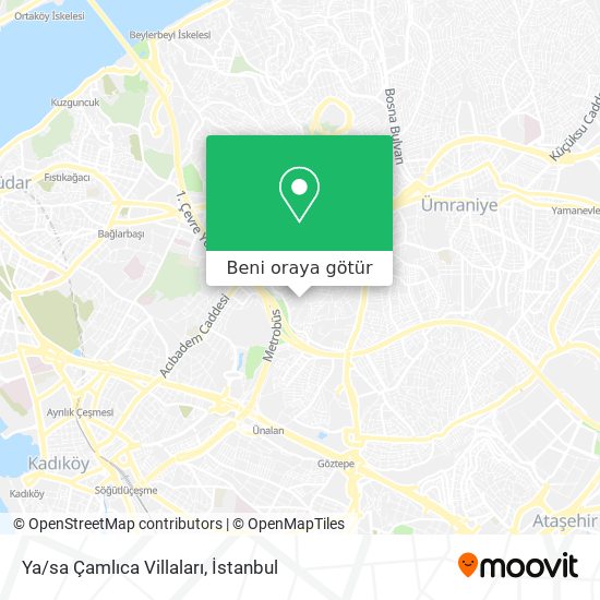Ya/sa Çamlıca Villaları harita