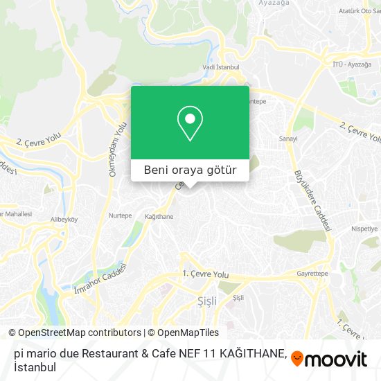 pi mario due Restaurant & Cafe  NEF 11 KAĞITHANE harita
