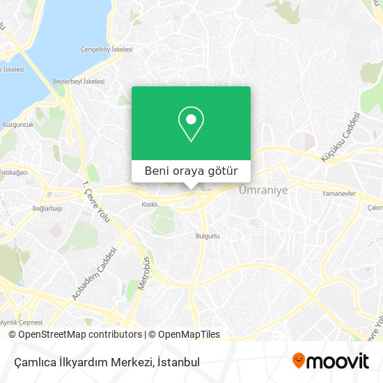 Çamlıca İlkyardım Merkezi harita