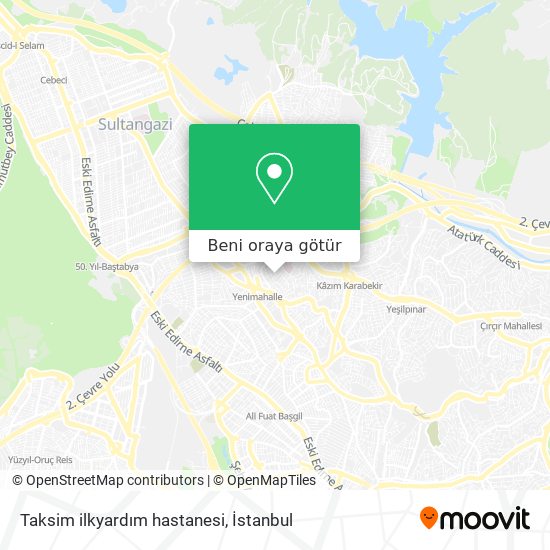 Taksim ilkyardım hastanesi harita