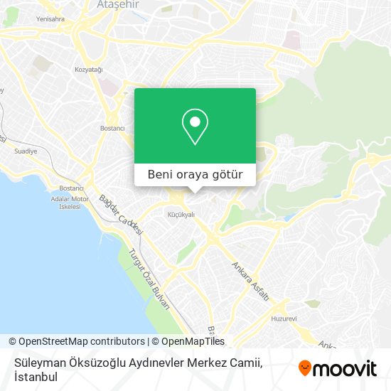 Süleyman Öksüzoğlu Aydınevler Merkez Camii harita