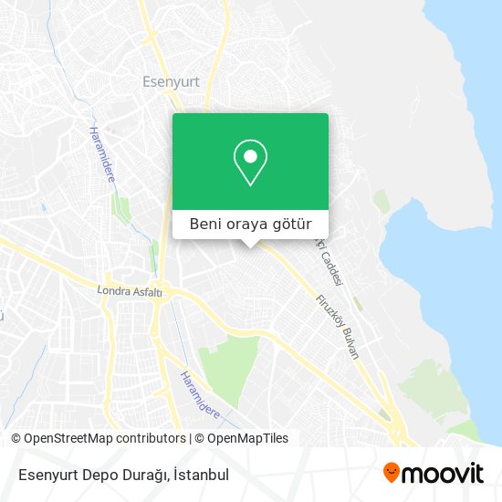 Esenyurt Depo Durağı harita