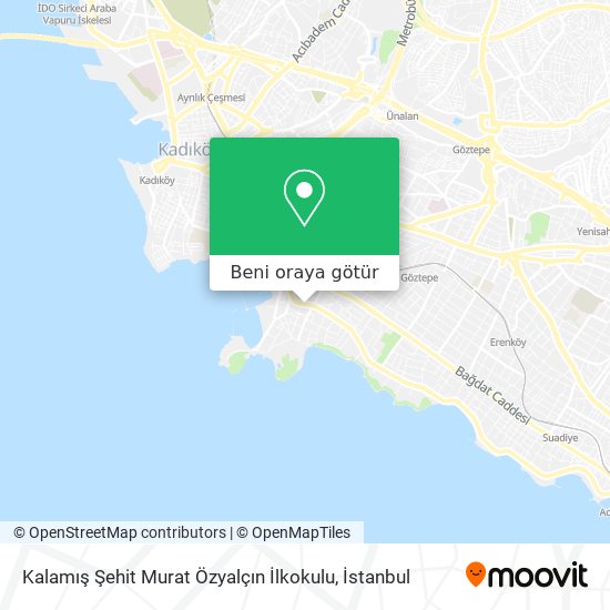 Kalamış Şehit Murat Özyalçın İlkokulu harita